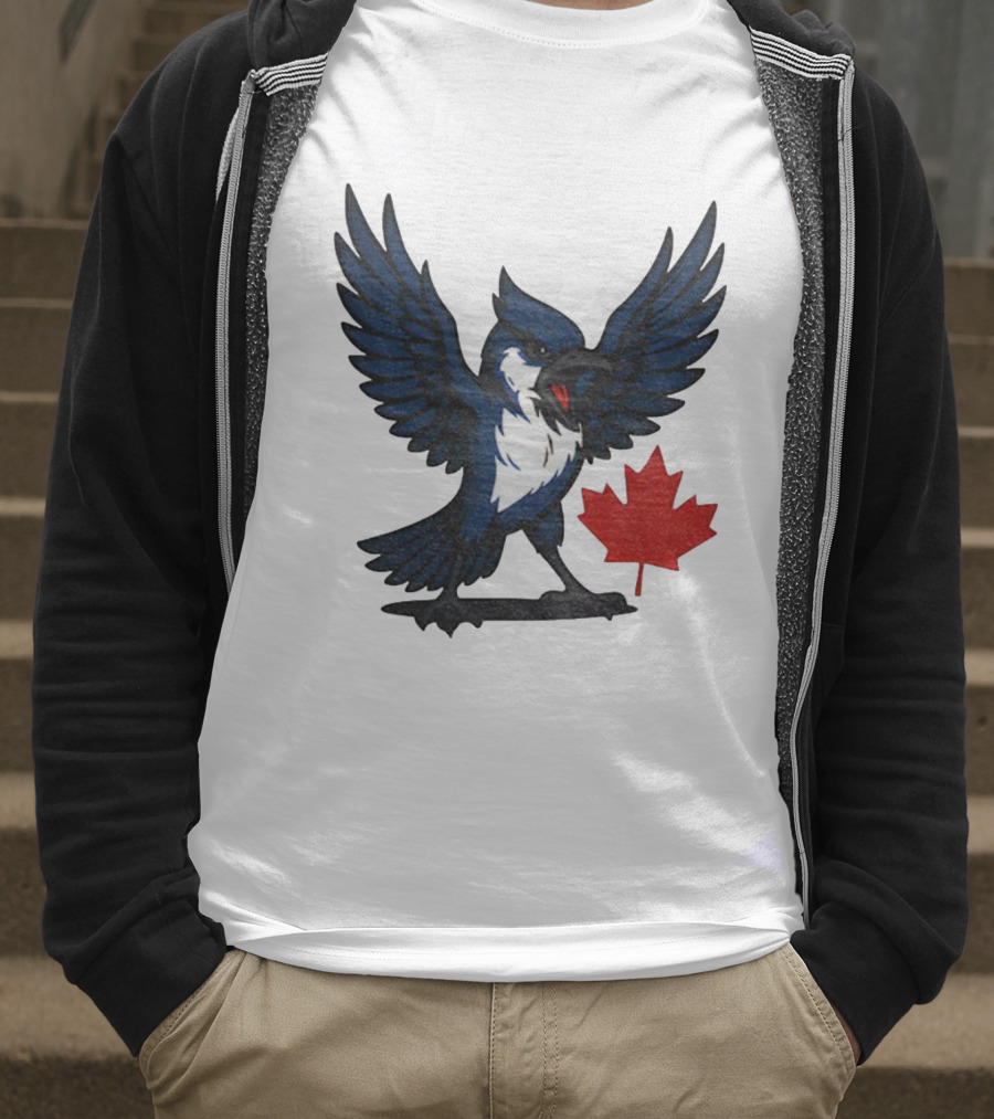Toronto Blue Jays Canadian Blue Jay Go Jays Maple Leaf T-Shirt