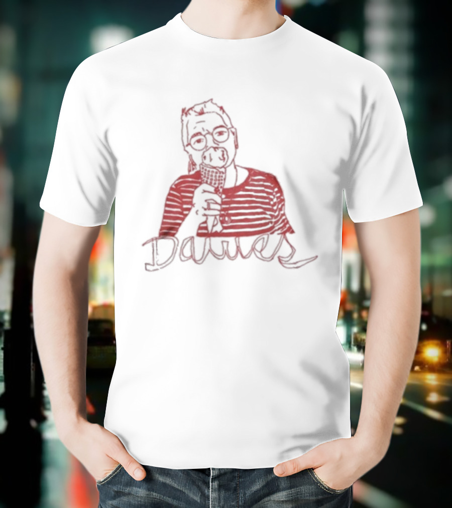 Dawes Lili Eating Ice Cream Drawing T-Shirt