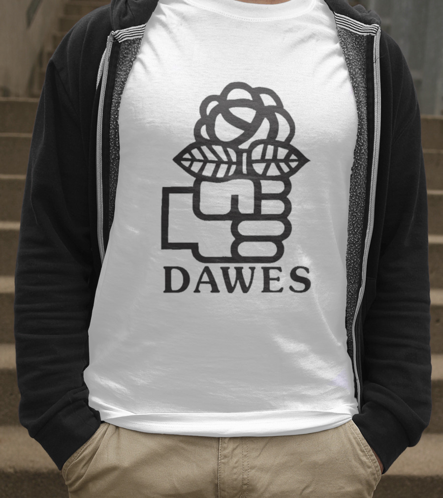 Dawes Rose Fist Symbol Icon T-Shirt