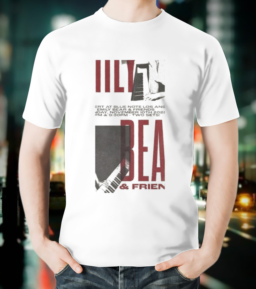 Emily Bear And Friends Live Performance November 10 2025 Blue Note Los Angeles T-Shirt