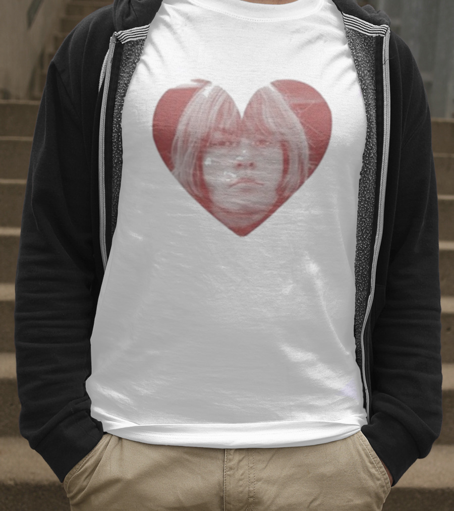 Fuct Satanic Majesty Boyfriend Vintage Heart Portrait T-Shirt