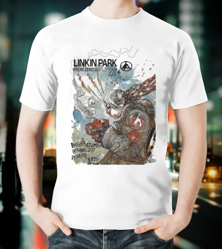 Linkin Park From Zero World Tour Bogota Colombia Distrito Verde October 25 2025 T-Shirt
