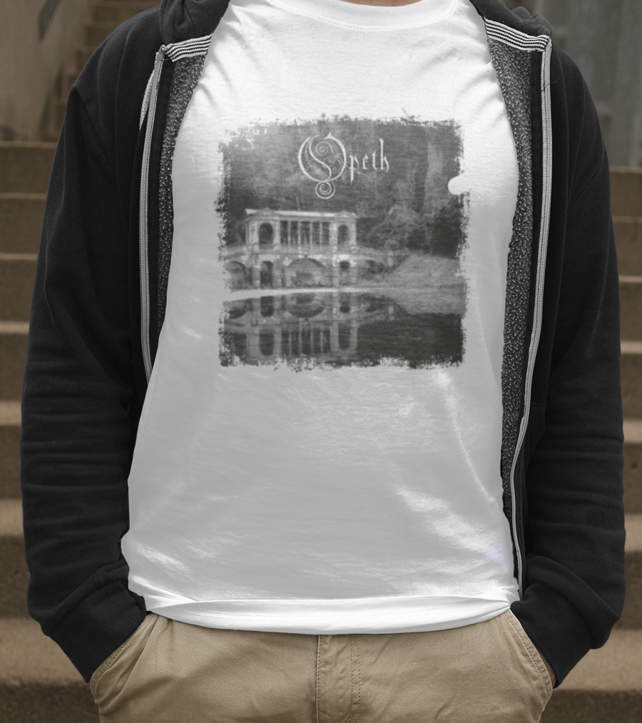 Opeth Morningrise Album Cover Art With Band Logo T-Shirt