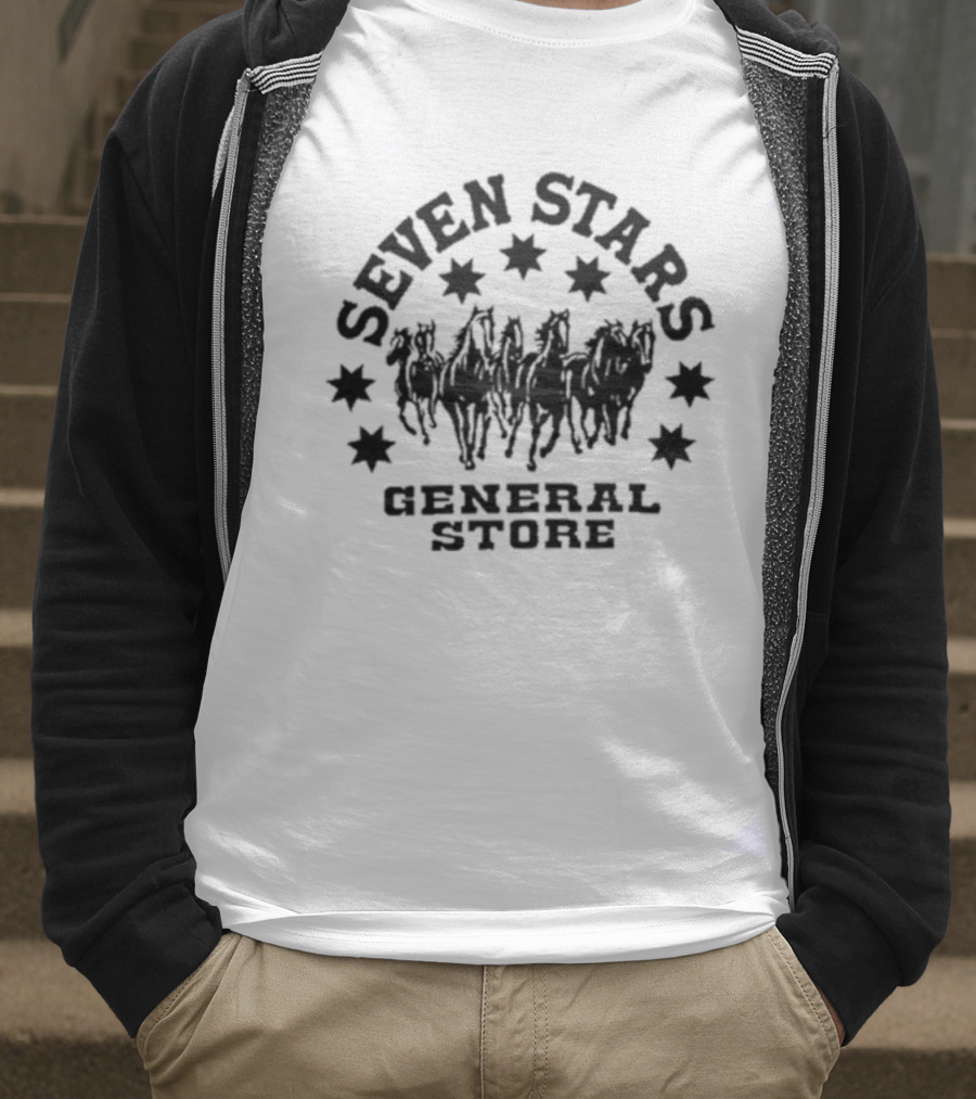 Seven Stars General Festival All Day All Night Dancing Cowboys T-Shirt