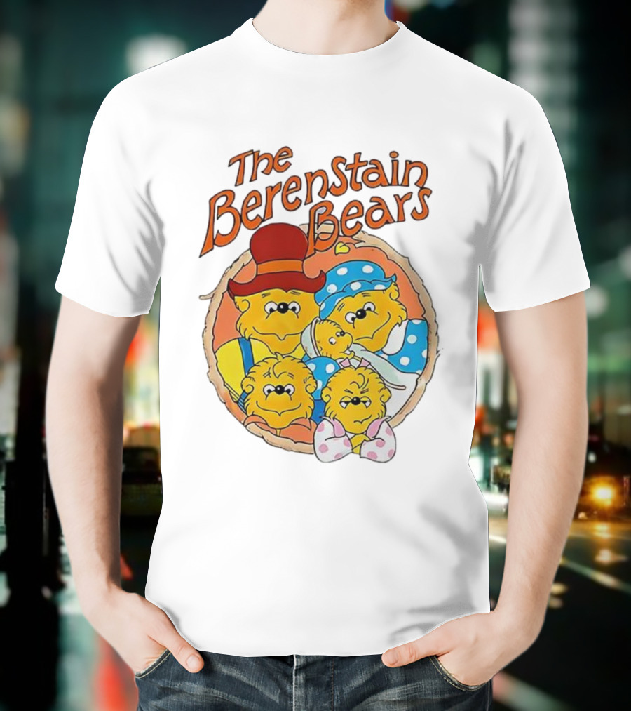 The Berenstain Bears Family Cartoon Nostalgia Vintage Style T-Shirt