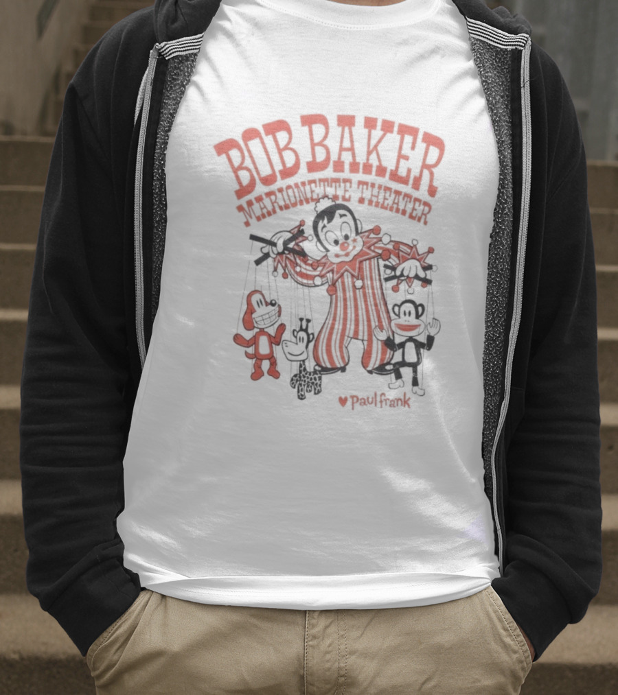 Bob Baker Marionette Theater Collaboration With Paul Frank Puppetry Characters T-Shirt