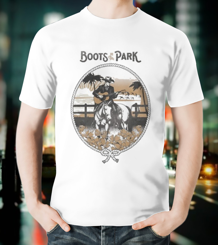 Boots In The Park San Juan Capistrano Cowboy Guitar 10.18.2025 T-Shirt