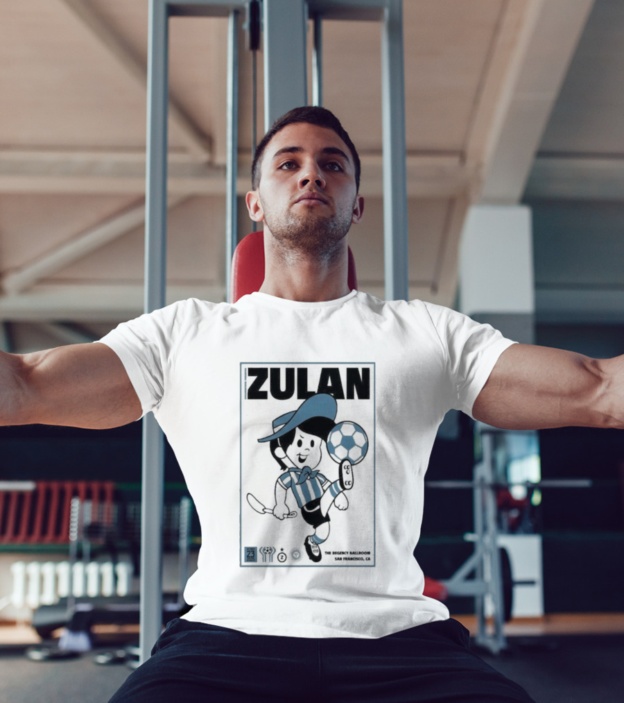 Zulan The Regency Ballroom San Francisco Oct 23 2025 Soccer Theme T-Shirt