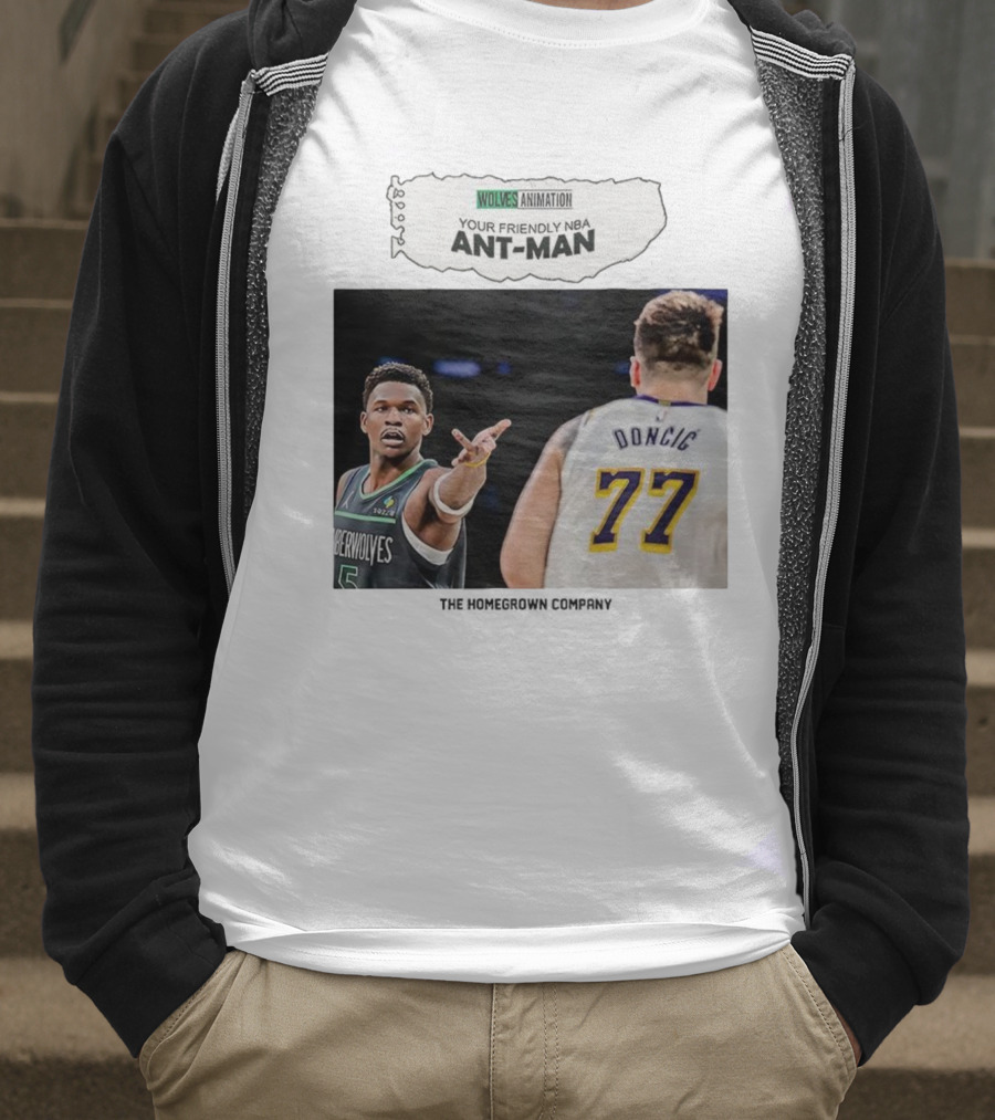 Wolves Animation Your Friendly NBA Ant-Man Dončić 77 T-Shirt