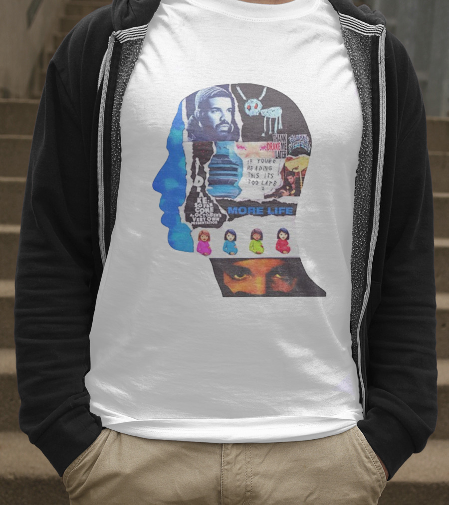 Drake Thank Me Later If You’re Reading This It’s Too Late More Life Collage T-Shirt