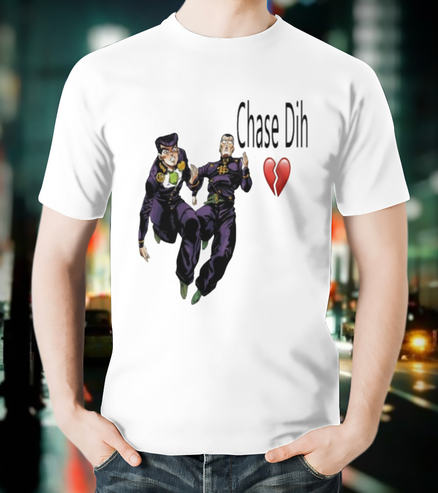 Jojo's Bizarre Adventure Chase Dih Heart Broken Iconic Characters Jump Action T-Shirt