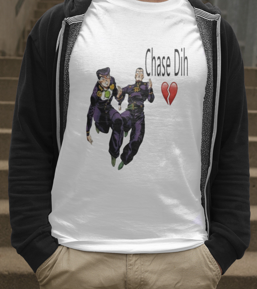 Jojo's Bizarre Adventure Chase Dih Heart Broken Iconic Characters Jump Action T-Shirt