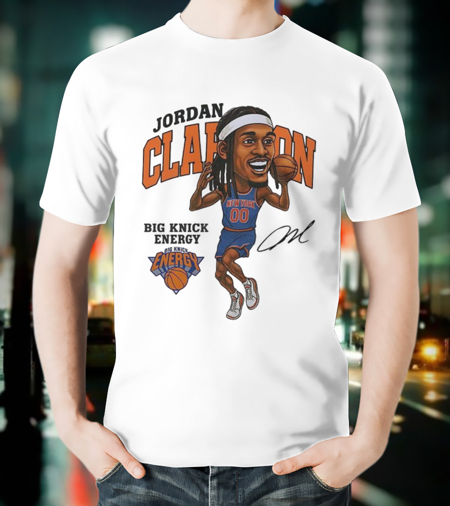 Jordan Clarkson New York 00 Energy Knicks Basketball T-Shirt