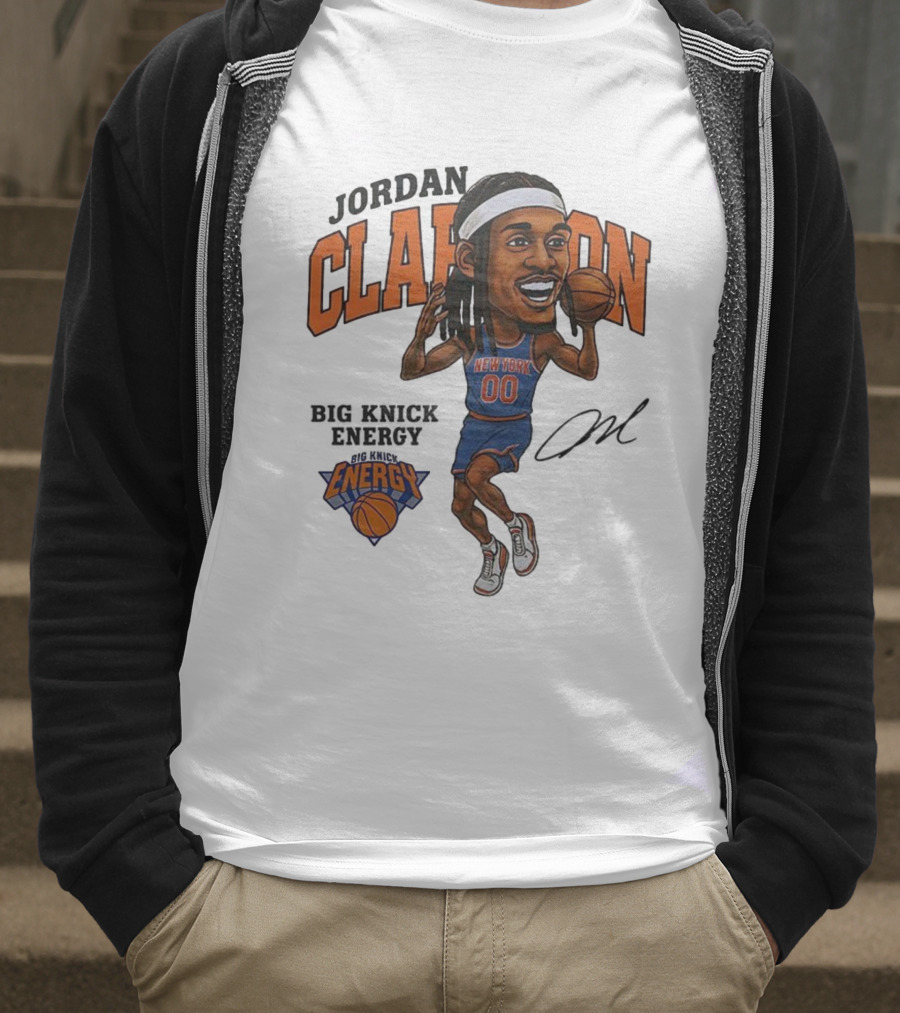 Jordan Clarkson New York 00 Energy Knicks Basketball T-Shirt