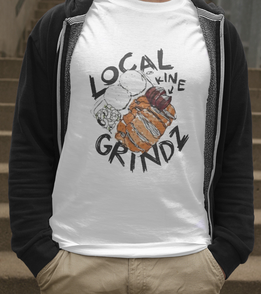 Local Kine Grindz Iconic Hawaiian Plate Lunch T-Shirt