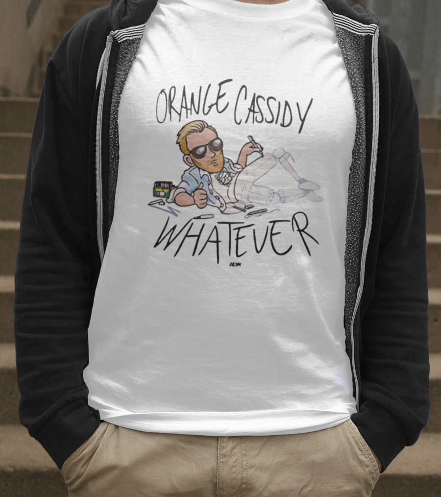 Orange Cassidy Whatever Relaxed Attitude Character T-Shirt