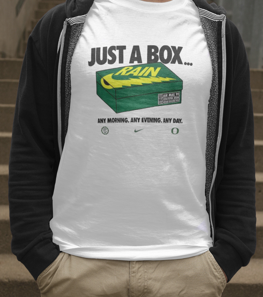 Just A Box Air Max 90 Grateful Dead Rain Box Of Rain T-Shirt