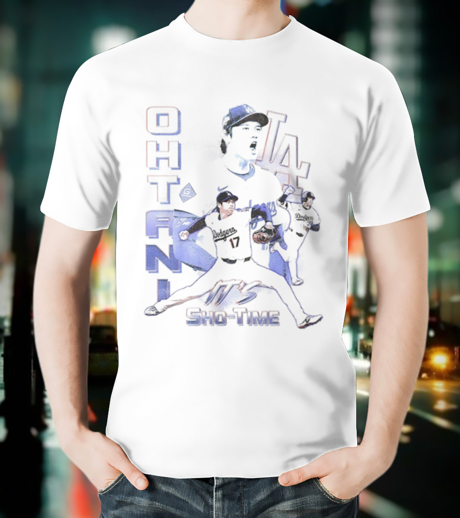 Shohei Ohtani 17 LA Dodgers Sho Time Baseball T-Shirt