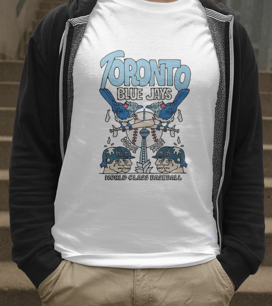Toronto Blue Jays Dodge This World Class Baseball 2025 T-Shirt