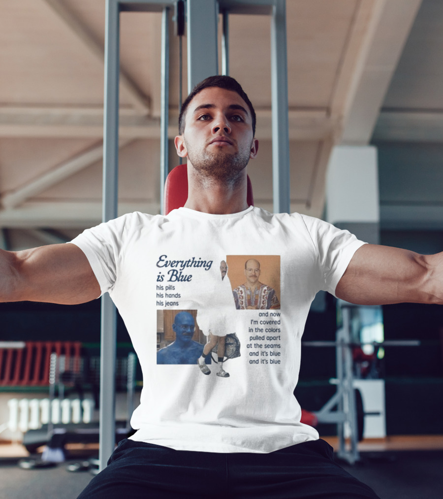 Tobias Funke David Cross Everything Is Blue Covered In The Colors Pulled Apart At The Seams T-Shirt