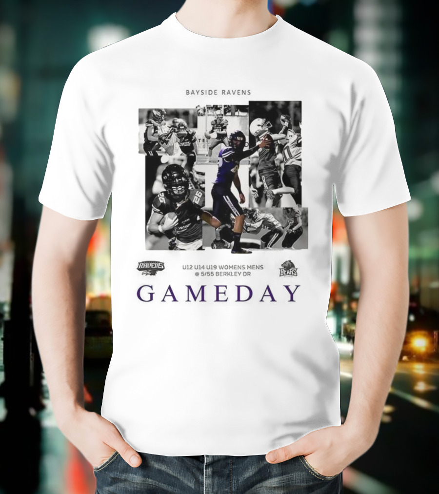 Baltimore Ravens Vs Chicago Bears NFL Rivalry 2025 Gameday T-Shirt
