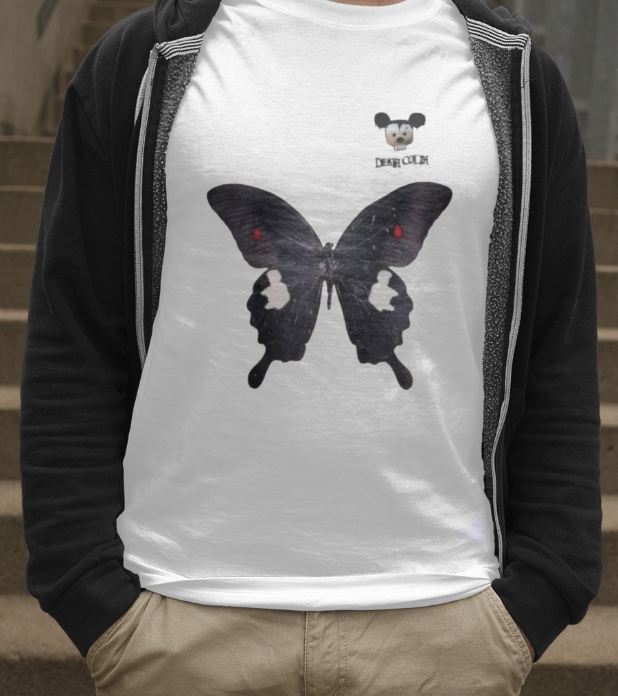 Cold Dead Butterfly Mouse Skull T-Shirt