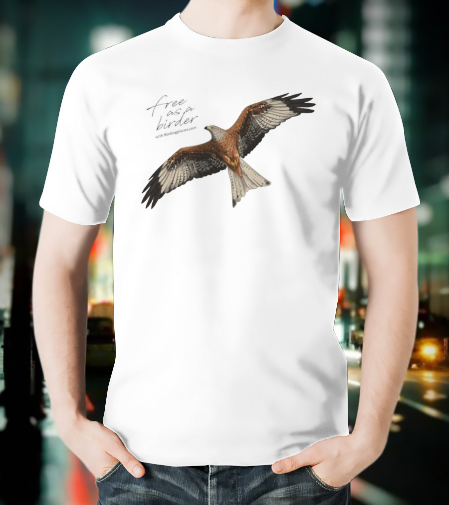 Eagle Free As A Birder Majestic Flight T-Shirt