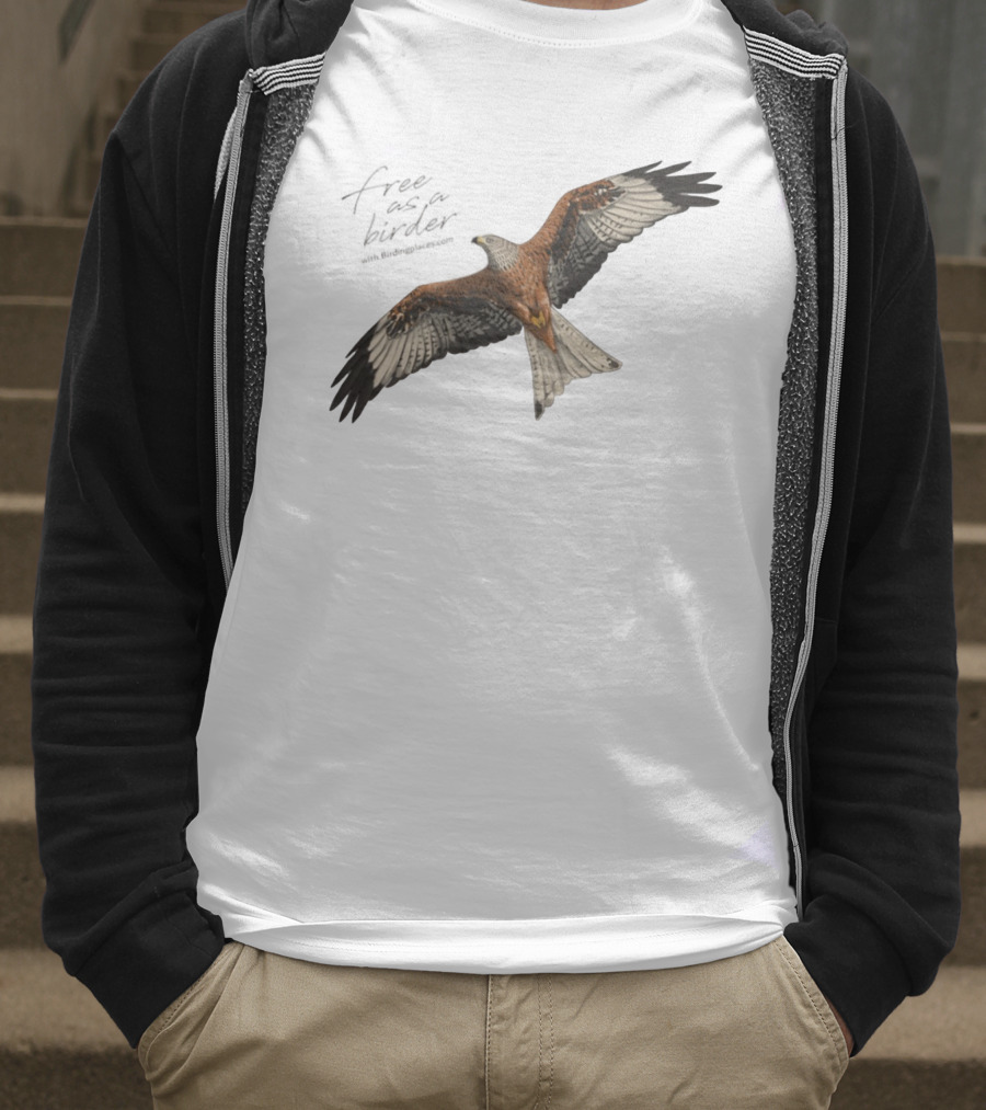 Eagle Free As A Birder Majestic Flight T-Shirt
