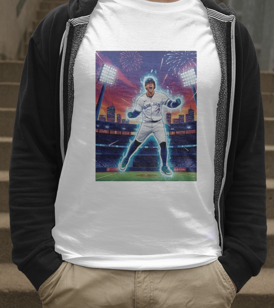 George Springer Blue Jays Fireworks Stadium Celebration Springer Dinger T-Shirt