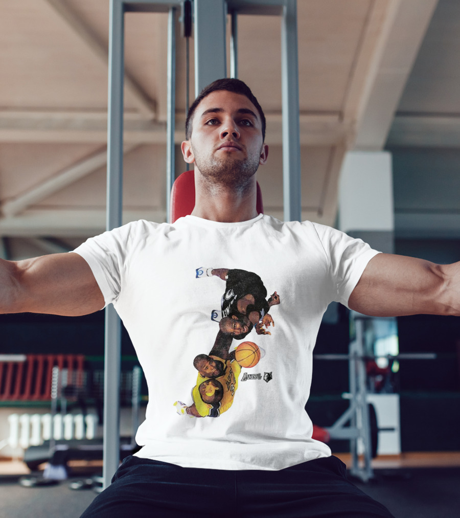 Kobe Bryant Los Angeles Lakers Kevin Garnett Minnesota Timberwolves NBA Vintage Rivalry T-Shirt