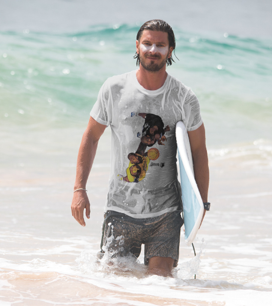 Kobe Bryant Los Angeles Lakers Kevin Garnett Minnesota Timberwolves NBA Vintage Rivalry T-Shirt