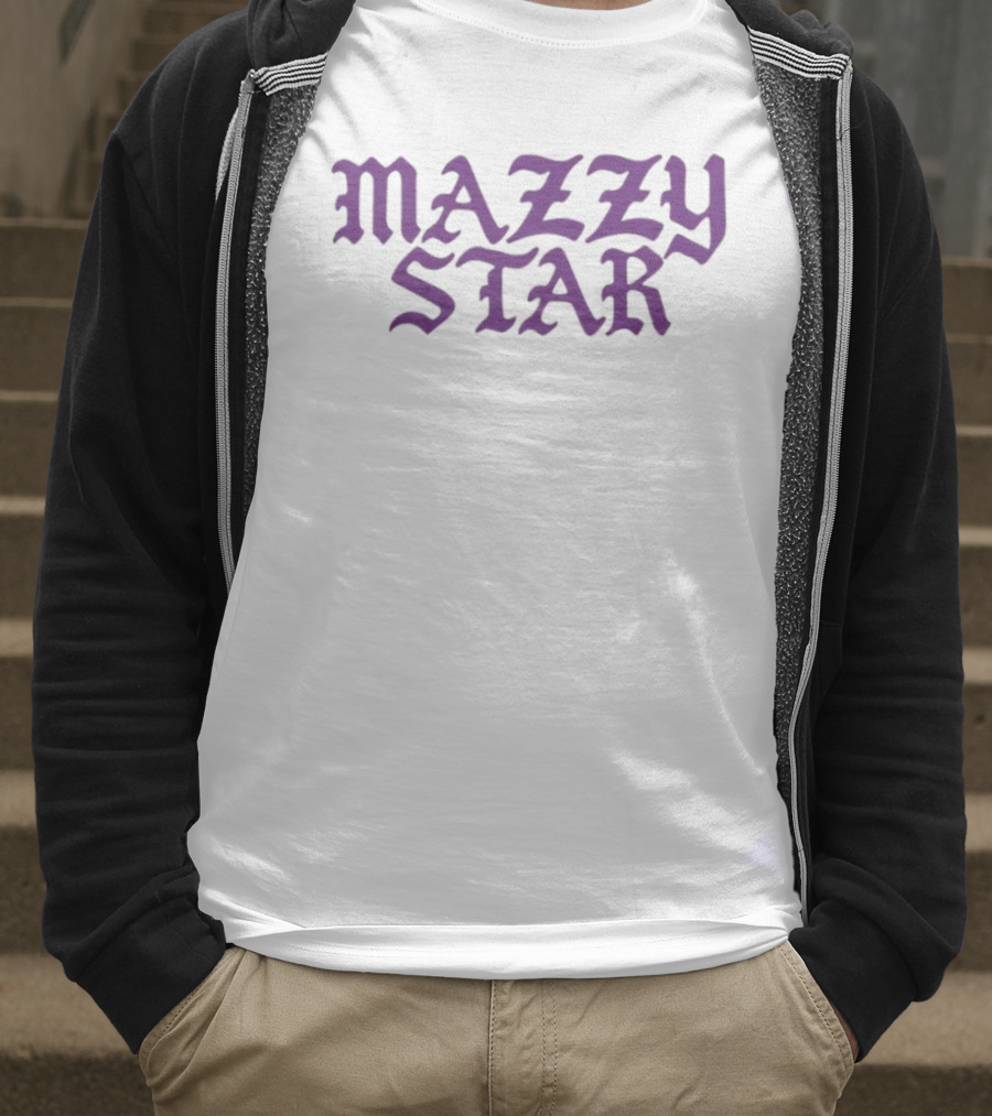 Mazzy Star You Go In Shadow Purple Gothic Font T-Shirt