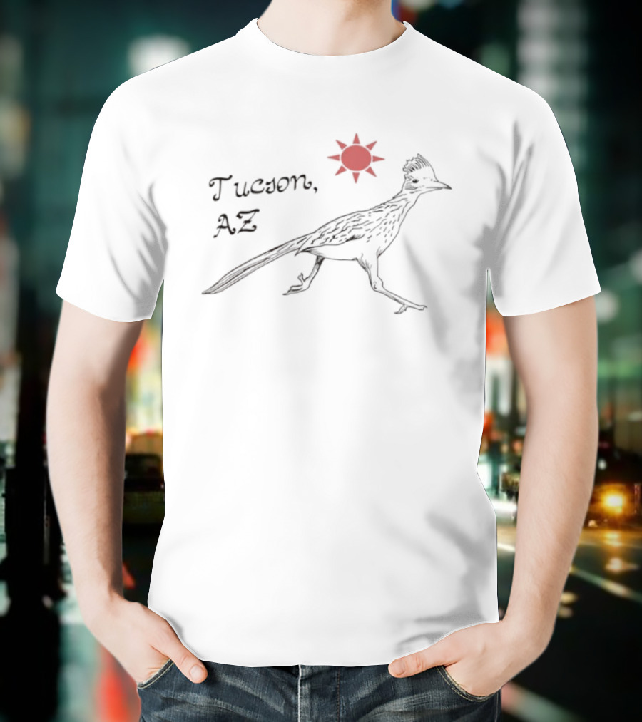 Tucson AZ Roadrunner Red Sun State Bird United States Mexico T-Shirt