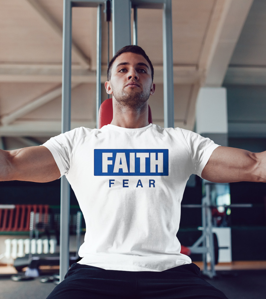 FAITH Over Fear Bold Block Lettering T-Shirt