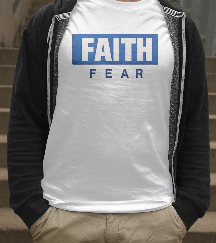 FAITH Over Fear Bold Block Lettering T-Shirt