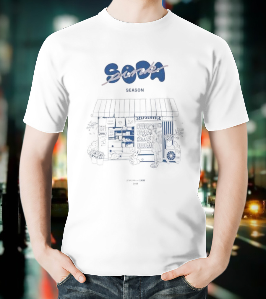 Soda Japan Vending Season 2025 JenNyan Pink T-Shirt