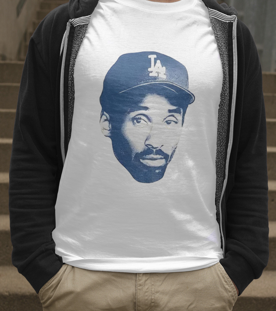Kobe Bryant Los Angeles Dodgers MLB Vintage Big Face T-Shirt