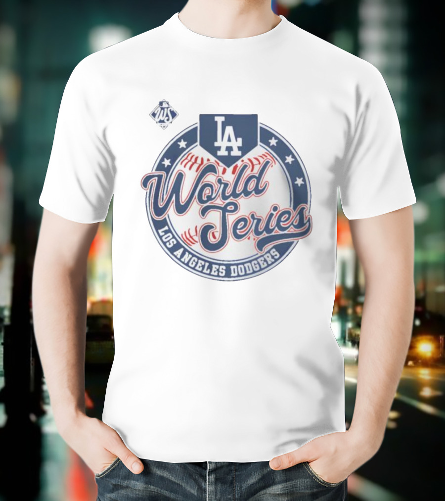 Los Angeles Dodgers 2025 World Series LA Majestic Threads T-Shirt