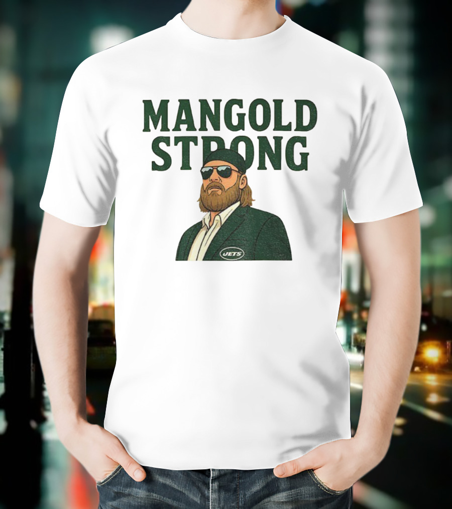 Mangold Strong New York Jets Nick Mangold Tribute T-Shirt