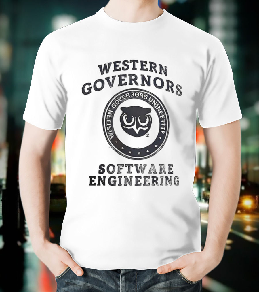 Western Governors University Software Engineering Owl Logo T-Shirt