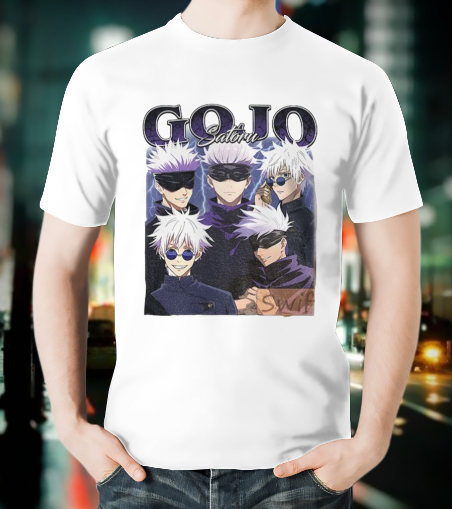 Gojo Satoru Jujutsu Kaisen Characters Anime Manga Fans T-Shirt