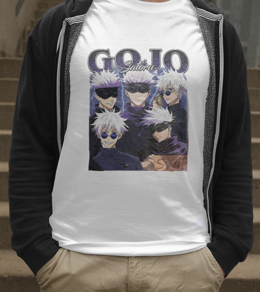 Gojo Satoru Jujutsu Kaisen Characters Anime Manga Fans T-Shirt