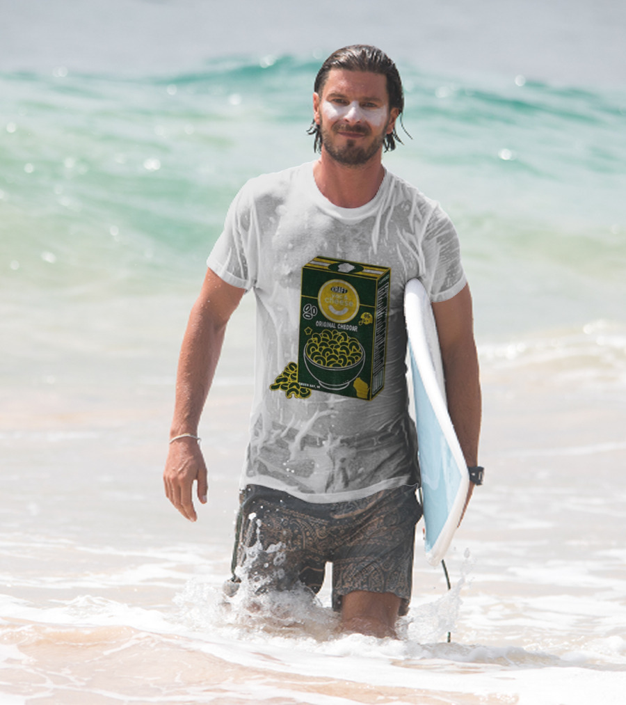 Green Bay Kraft Mac And Cheese Original Cheddar Retro Packers Fan Art T-Shirt