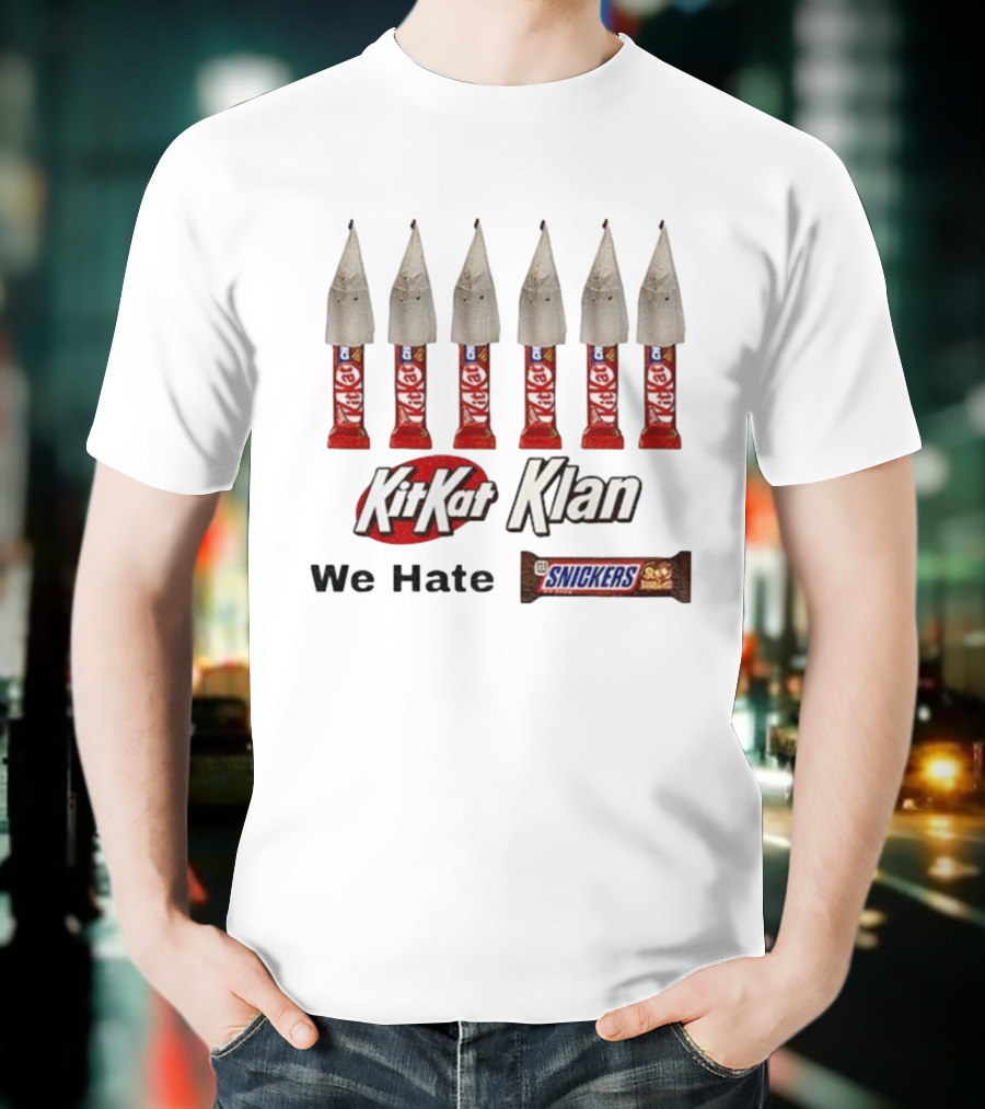KKK Kitkat Klan We Hate Snickers Meme T-Shirt