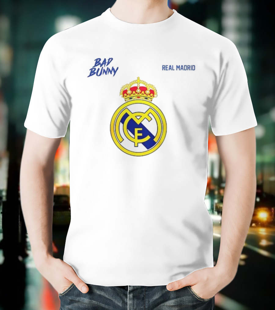 Bad Bunny Vs Real Madrid Benito Bowl Signature Football Challenge T-Shirt