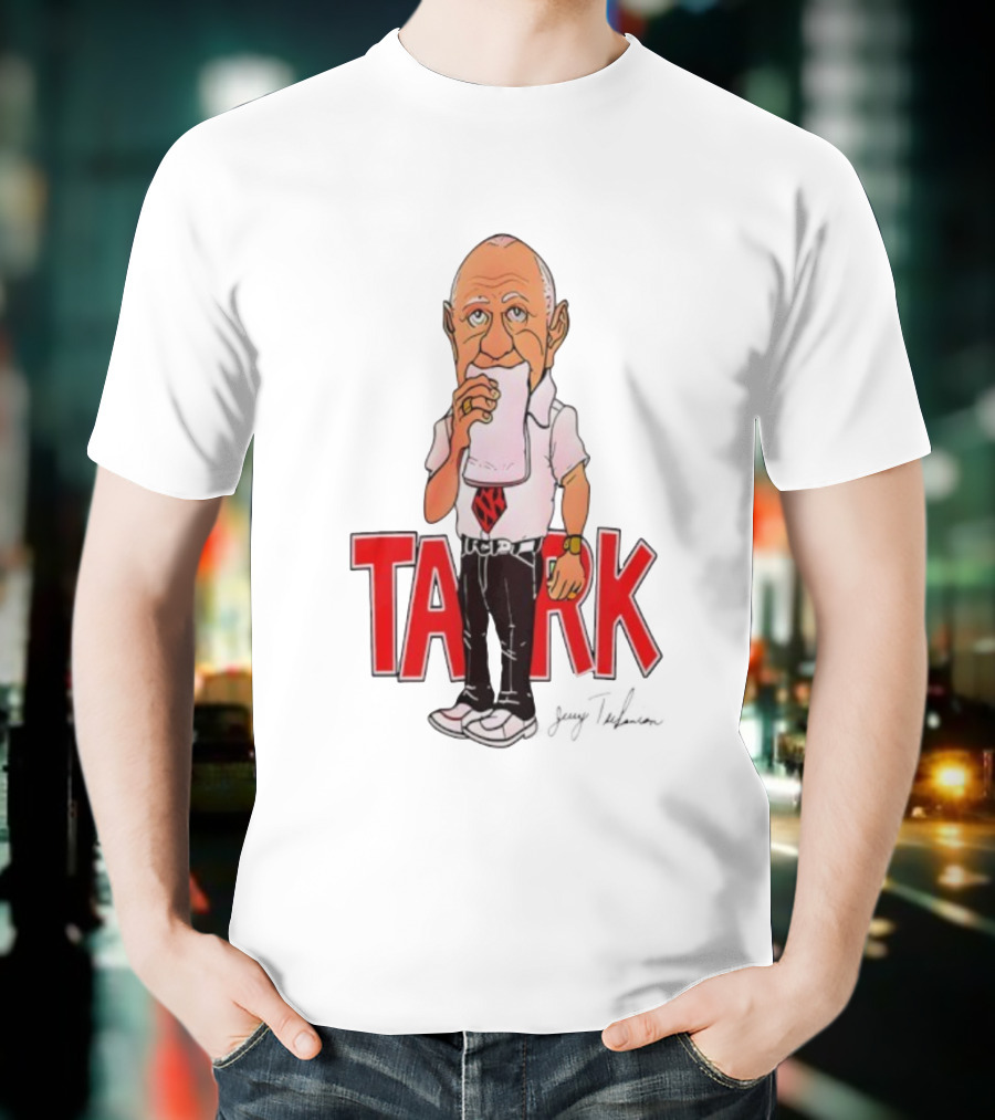 Jerry Tarkanian UNLV Runnin' Rebels TARK Shark Coach Caricature T-Shirt