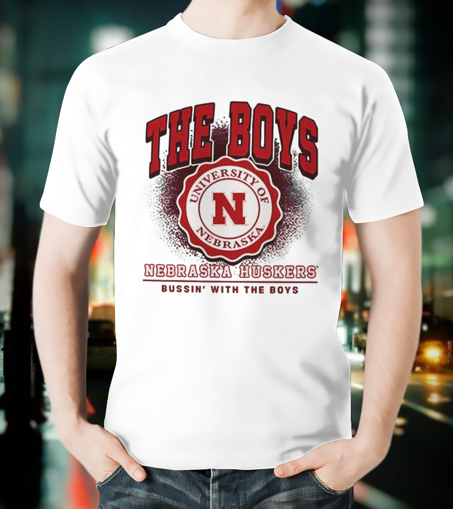 The Boys University Of Nebraska Huskers Bussin' With The Boys T-Shirt
