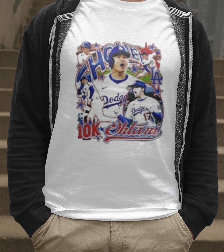 Shohei Ohtani 10K Dodgers Baseball LA Stars 17 T-Shirt