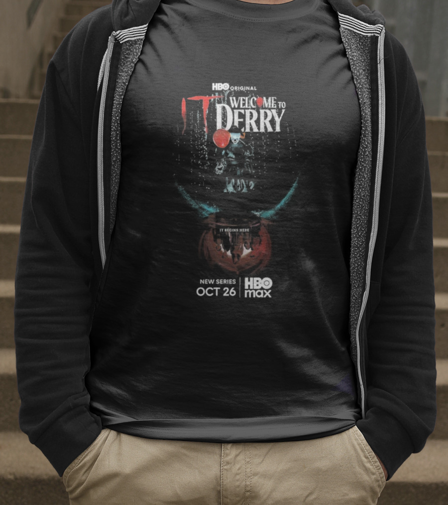 IT Welcome To Derry HBO Max Streaming October 26 2025 Pennywise Horror Series T-Shirt