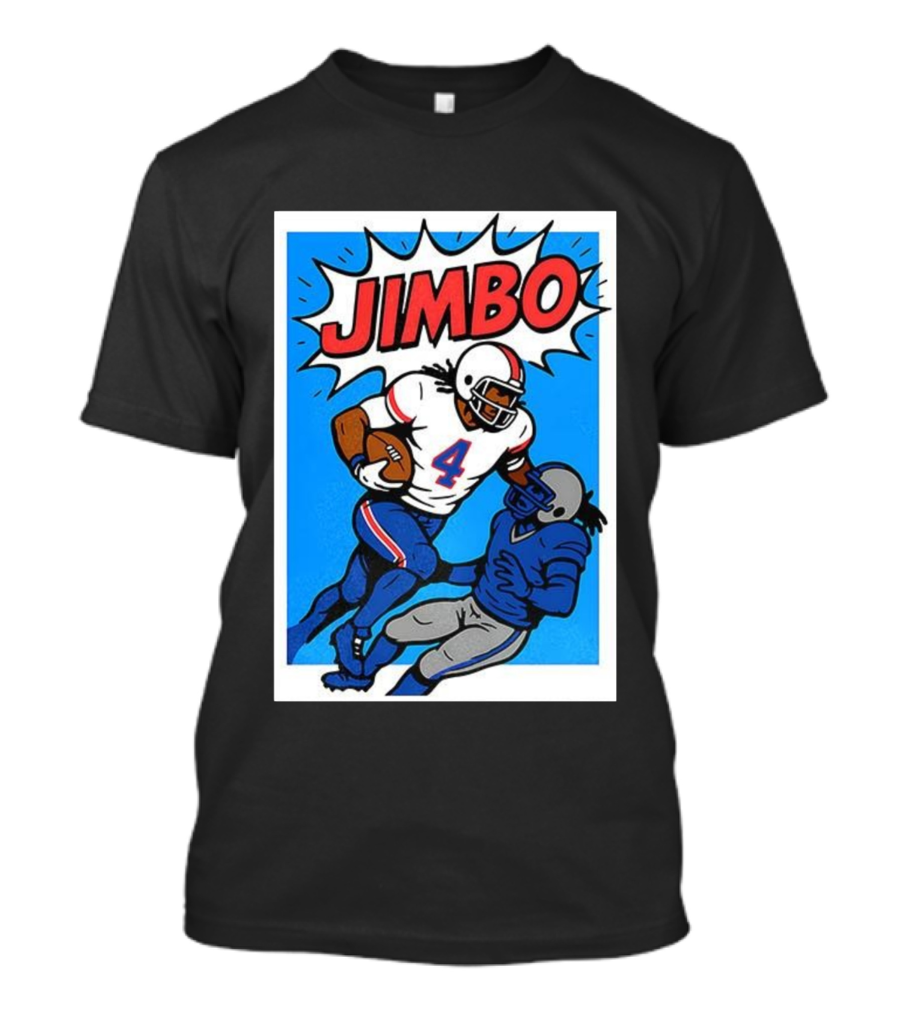 James Cook Jimbo Number 4 Buffalo Bills Football T-Shirt